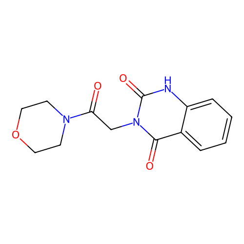 3-(2-morpholino-2-oxoethyl)quinazoline-2,4(1H,3H)-dione structure