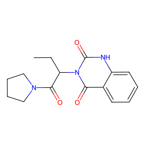 2-hydroxy-3-[1-oxo-1-(pyrrolidin-1-yl)butan-2-yl]quinazolin-4(3H)-one structure