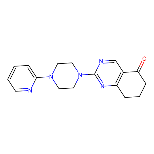 2-(4-(2-Pyridyl)piperazinyl)-6,7,8-trihydroquinazolin-5-one structure