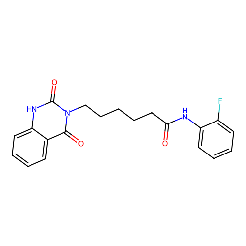 N-(2-fluorophenyl)-6-(2-hydroxy-4-oxoquinazolin-3(4H)-yl)hexanamide structure