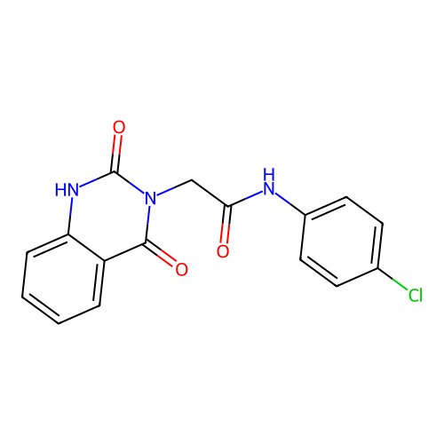 N-(4-chlorophenyl)-2-(2-hydroxy-4-oxoquinazolin-3(4H)-yl)acetamide structure