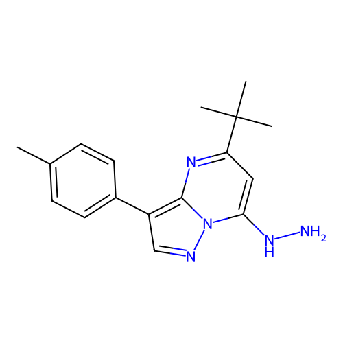 5-Tert-butyl-7-hydrazinyl-3-(4-methylphenyl)pyrazolo[1,5-a]pyrimidine structure
