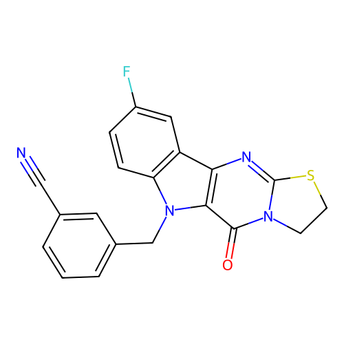 C20H13FN4OS structure