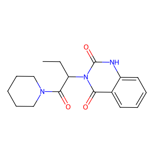 2-hydroxy-3-[1-oxo-1-(piperidin-1-yl)butan-2-yl]quinazolin-4(3H)-one structure