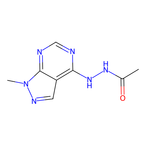 N'-(1-methyl-1H-pyrazolo[3,4-d]pyrimidin-4-yl)acetohydrazide structure