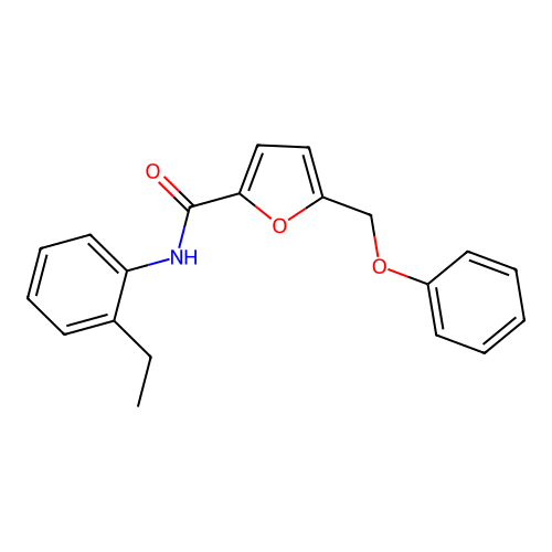 N-(2-ethylphenyl)-5-(phenoxymethyl)furan-2-carboxamide structure