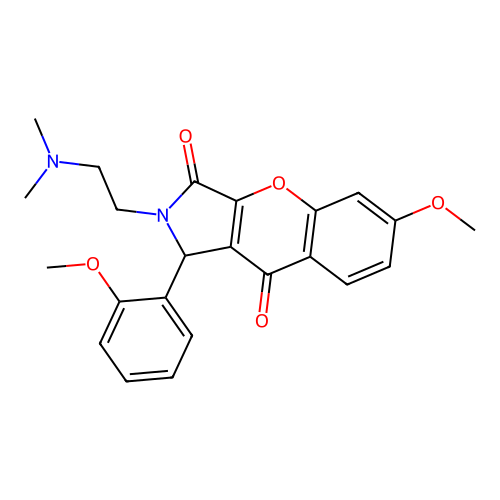 2-(2-(dimethylamino)ethyl)-6-methoxy-1-(2-methoxyphenyl)-1,2-dihydrochromeno[2,3-c]pyrrole-3,9-dione structure