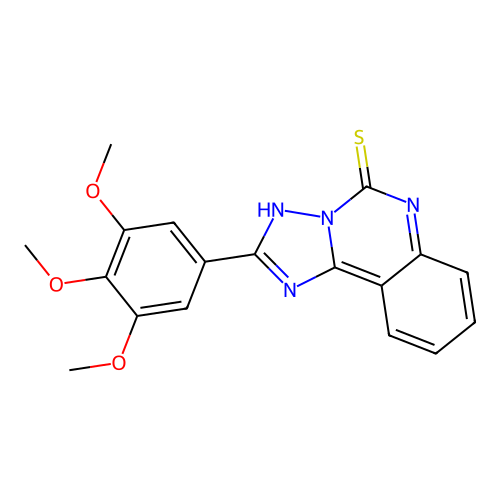 2-(3,4,5-Trimethoxy-phenyl)-[1,2,4]triazolo[1,5-c]quinazoline-5-thiol structure