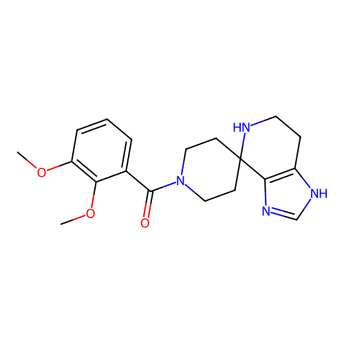 (2,3-dimethoxyphenyl)(1,5,6,7-tetrahydrospiro[imidazo[4,5-c]pyridine-4,4'-piperidin]-1'-yl)methanone structure