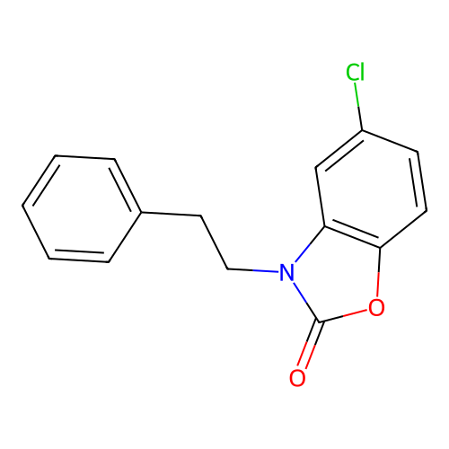 5-chloro-3-(2-phenylethyl)-1,3-benzoxazol-2(3H)-one structure