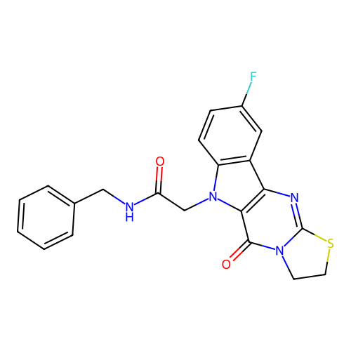 C21H17FN4O2S structure
