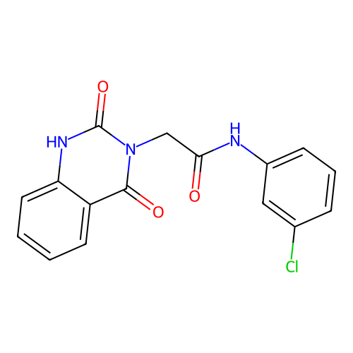 N-(3-chlorophenyl)-2-(2-hydroxy-4-oxoquinazolin-3(4H)-yl)acetamide structure