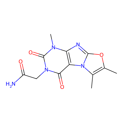 2-(1,6,7-trimethyl-2,4-dioxo-1,2-dihydrooxazolo[2,3-f]purin-3(4H)-yl)acetamide structure
