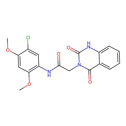 N-(5-chloro-2,4-dimethoxyphenyl)-2-(2-hydroxy-4-oxoquinazolin-3(4H)-yl)acetamide structure