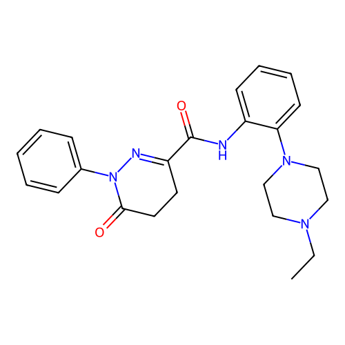 N-[2-(4-ethylpiperazin-1-yl)phenyl]-6-oxo-1-phenyl-4,5-dihydropyridazine-3-carboxamide structure