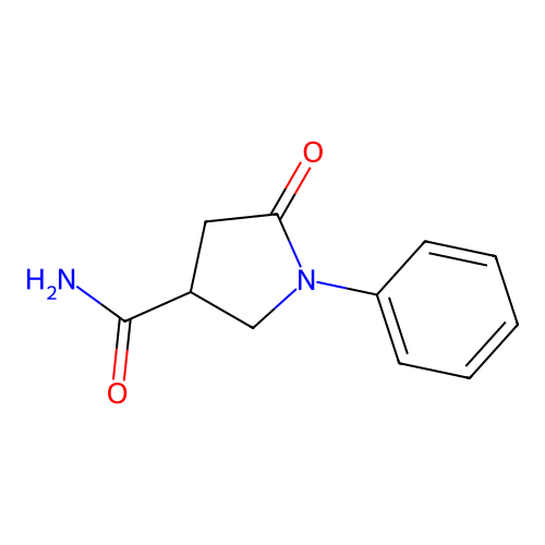 5-Oxo-1-phenylpyrrolidine-3-carboxamide structure