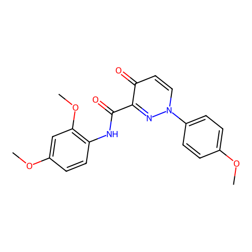 N-(2,4-dimethoxyphenyl)-1-(4-methoxyphenyl)-4-oxo-1,4-dihydropyridazine-3-carboxamide structure