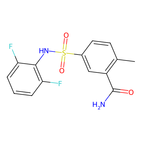 5-[(2,6-Difluorophenyl)sulfamoyl]-2-methylbenzamide structure