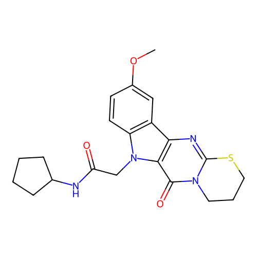 C21H24N4O3S structure