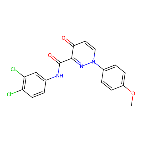 N-(3,4-dichlorophenyl)-1-(4-methoxyphenyl)-4-oxo-1,4-dihydropyridazine-3-carboxamide structure
