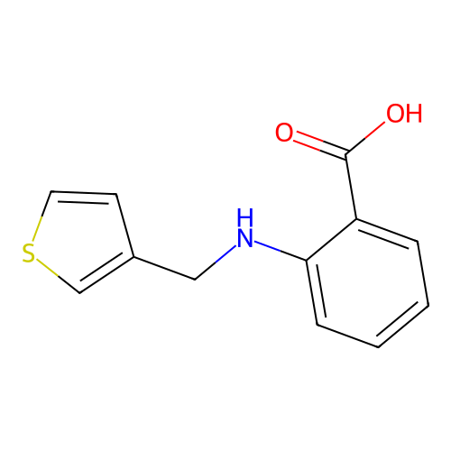 2-(thiophen-3-ylmethylamino)benzoic Acid structure
