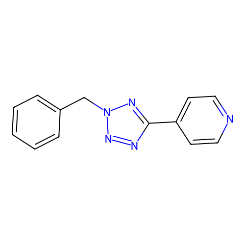 4-(2-Benzyltetrazol-5-yl)pyridine structure