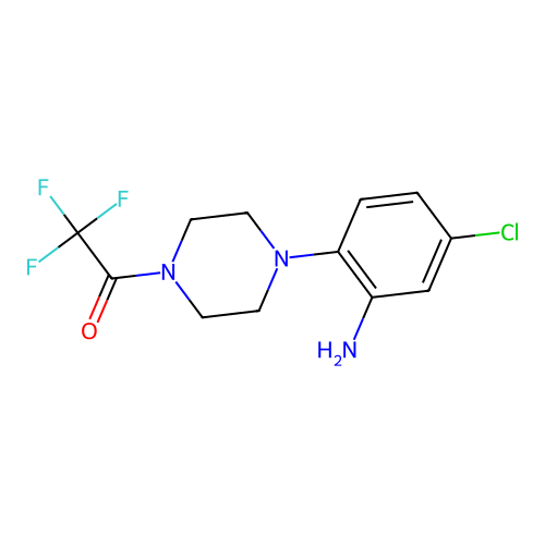 1-[4-(2-Amino-4-chlorophenyl)piperazin-1-yl]-2,2,2-trifluoroethanone structure