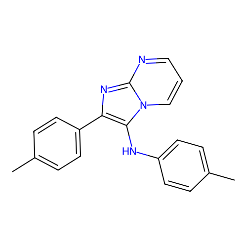 N,2-bis(4-methylphenyl)imidazo[1,2-a]pyrimidin-3-amine structure