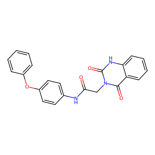 2-(2-hydroxy-4-oxoquinazolin-3(4H)-yl)-N-(4-phenoxyphenyl)acetamide structure