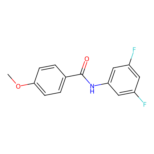 N-(3,5-difluorophenyl)-4-methoxybenzamide structure