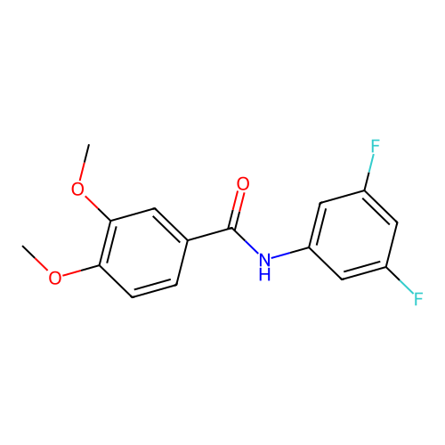 N-(3,5-difluorophenyl)-3,4-dimethoxybenzamide structure