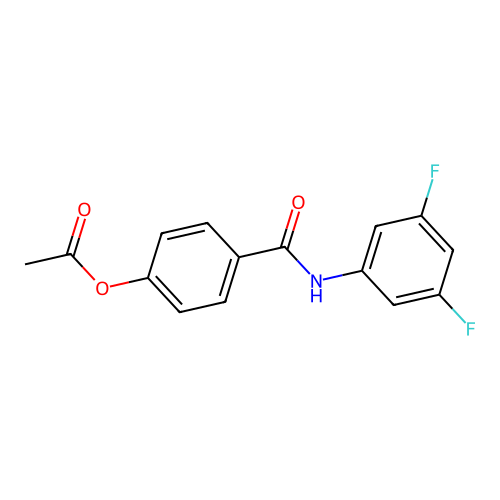 4-[(3,5-Difluorophenyl)carbamoyl]phenyl acetate structure