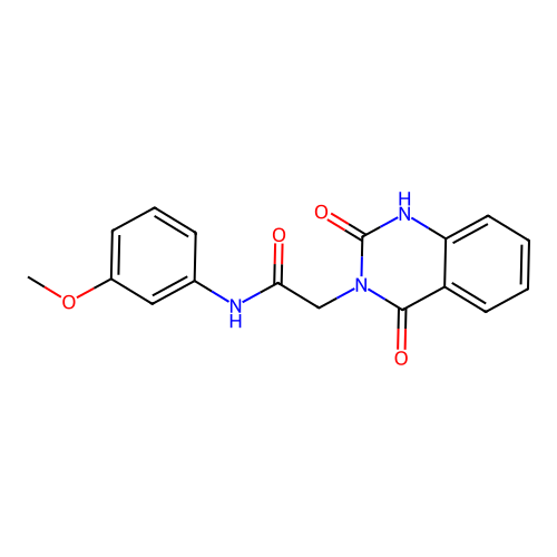 2-(2-hydroxy-4-oxoquinazolin-3(4H)-yl)-N-(3-methoxyphenyl)acetamide structure