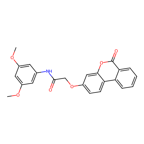 N-(3,5-dimethoxyphenyl)-2-((6-oxo-6H-benzo[c]chromen-3-yl)oxy)acetamide structure
