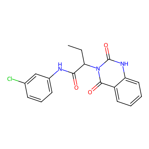 N-(3-chlorophenyl)-2-(2-hydroxy-4-oxoquinazolin-3(4H)-yl)butanamide structure