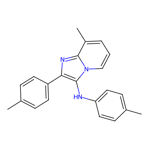 8-methyl-N,2-bis(4-methylphenyl)imidazo[1,2-a]pyridin-3-amine structure
