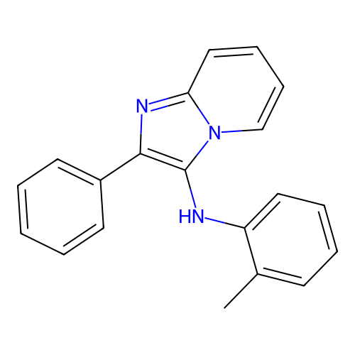 N-(2-methylphenyl)-2-phenylimidazo[1,2-a]pyridin-3-amine structure