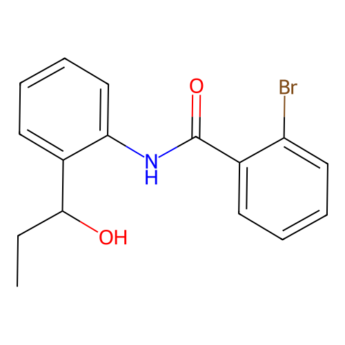 2-bromo-N-[2-(1-hydroxypropyl)phenyl]benzamide structure