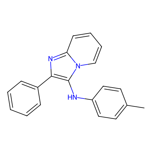 N-(4-methylphenyl)-2-phenylimidazo[1,2-a]pyridin-3-amine structure