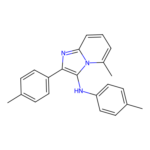 5-methyl-N,2-bis(4-methylphenyl)imidazo[1,2-a]pyridin-3-amine structure