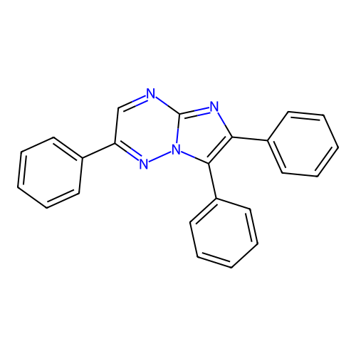 2,6,7-Triphenylimidazo[1,2-b][1,2,4]triazine structure