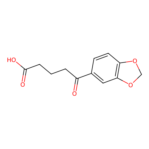 5-[3,4-(Methylenedioxy)phenyl]-5-oxovaleric acid structure
