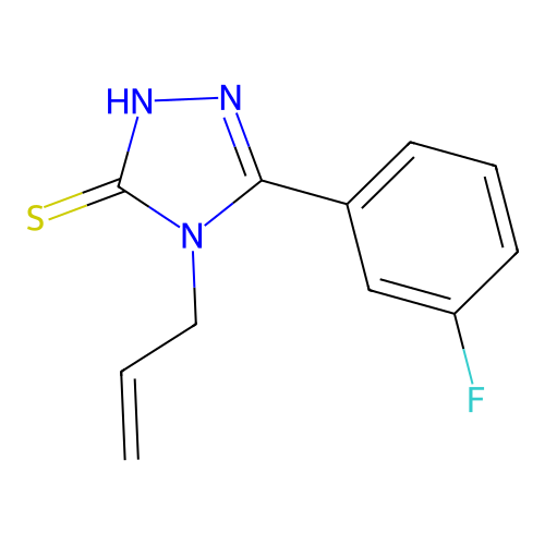 4-Allyl-5-(3-fluoro-phenyl)-4H-[1,2,4]triazole-3-thiol structure