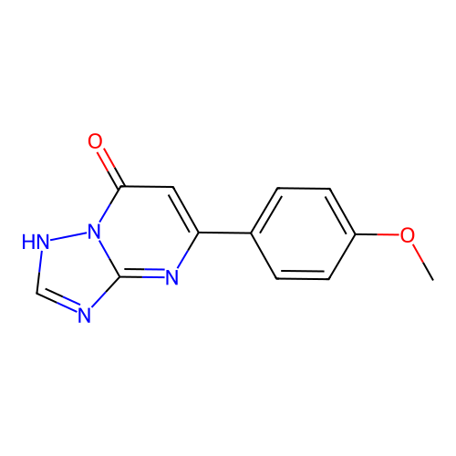 5-(4-methoxyphenyl)[1,2,4]triazolo[1,5-a]pyrimidin-7(4H)-one structure