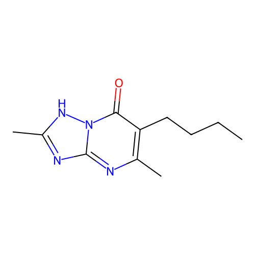 6-butyl-2,5-dimethyl[1,2,4]triazolo[1,5-a]pyrimidin-7(4H)-one structure