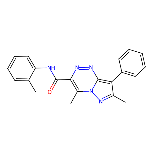 4,7-dimethyl-N-(2-methylphenyl)-8-phenylpyrazolo[5,1-c][1,2,4]triazine-3-carboxamide structure