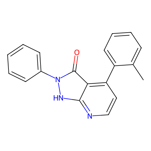 4-(2-methylphenyl)-2-phenyl-1,2-dihydro-3H-pyrazolo[3,4-b]pyridin-3-one structure