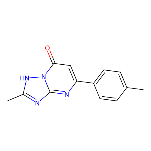 2-methyl-5-(4-methylphenyl)[1,2,4]triazolo[1,5-a]pyrimidin-7(4H)-one structure