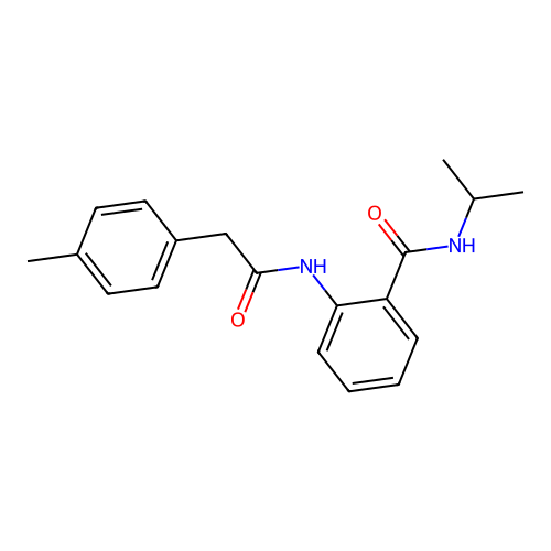 2-{[(4-methylphenyl)acetyl]amino}-N-(propan-2-yl)benzamide structure