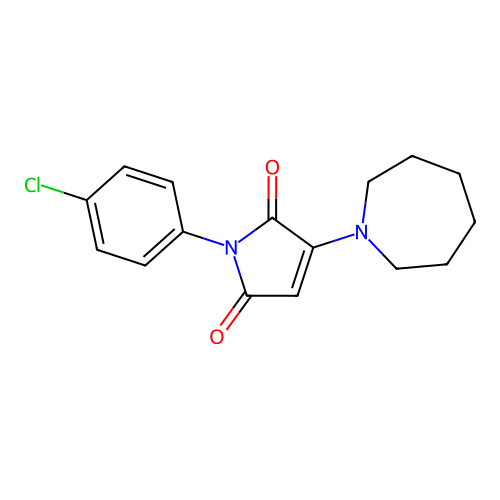 3-(azepan-1-yl)-1-(4-chlorophenyl)-1H-pyrrole-2,5-dione structure